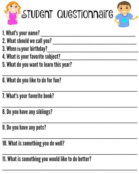 Student Questionnaire 